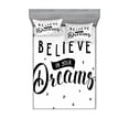 thumbnail image 2 of Ambesonne Saying Fitted Sheet & Pillow Sham Set, Self Confidence Phrase, Twin, Black and White, 2 of 3