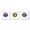 White Framed Version, variant on Gallery Pops® Nintendo The Super Mario Galaxy Movie (2026) - Ring (3-Pack), Black Framed Version, 12" x 12"