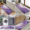 thumbnail image 6 of Purple Gold Marble Pattern Kitchen Rug Mat,Kitchen Runner Rugs Non Skid Washable,Decorative Kitchen Floor Mats for Kitchen,Sink,Laundry,17"x47.2", 6 of 7