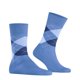 thumbnail image 2 of Burlington Calcetines para hombre - Manchester, estampado de rombos, algodón orgánico Azul claro 40-46, 2 of 4