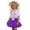 Purple, variant on FYEGRE Girls Outfit with Short Sleeve Top, Ruffled Skirt & Socks, Cute Preppy Ensemble for Spring/Summer, School & Family Trips Hot Pink 6-7 Years