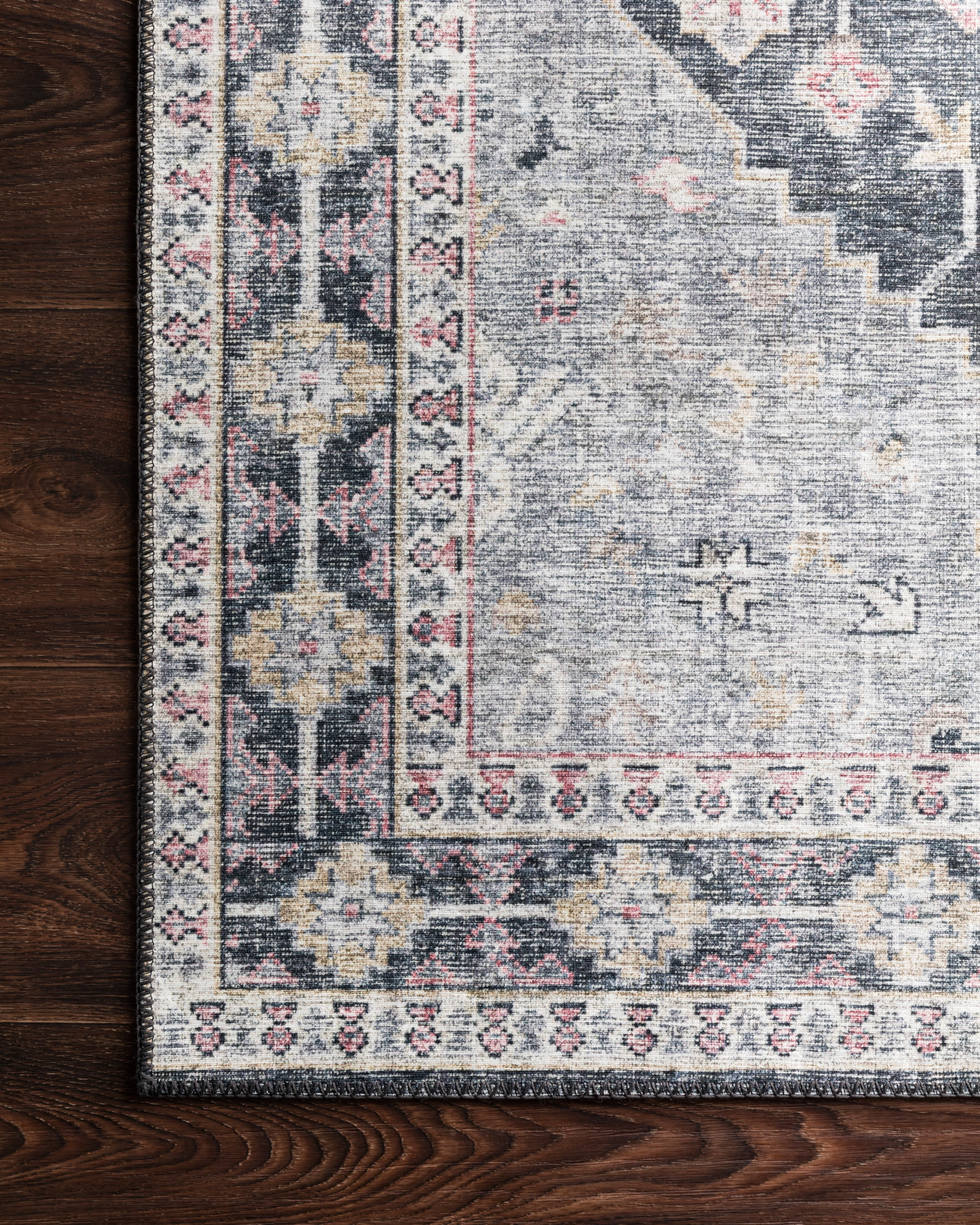 SKY-02 Charcoal, Multi 7 x 9 Oval Size Rug