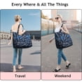 thumbnail image 5 of Math Equations Starry Blue Background Pattern Travel Tote Bags for Women Carry On,Large Weekender Bags for Women Travel,Multi Functional Duffle Bag for Work,Shopping,Sports, 5 of 5