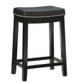 thumbnail image 6 of Linon Claridge 3-Piece Counter Height Tavern Set, Black with Black Faux Leather, 6 of 15