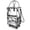 Silver, variant on Reusable Grocery Bag on 5 Wheels, Foldable Rolling Tote Bag with Handle and Zipper Cover, Heavy Duty Shopping Cart for Laundry, Market & Travel (Navy Blue, Medium_67L)