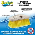 thumbnail image 2 of Star Brite Soft Yellow 8" Boat Wash Scrub Brush Head, 2 of 4