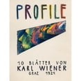 thumbnail image 2 of Karl Wiener 15x18 Black Ornate Wood Framed Double Matted Museum Art Print Titled - Profiles, 10 Leaves, Graz (1924), 2 of 5