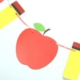 thumbnail image 3 of DEEPCRAFF 1Jgo Banner De Manzanas Y Lápices Para De Fiesta A Clases Multicolor Resistente Y, 3 of 8