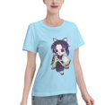 thumbnail image 2 of Women's Basic Short Sleeve T-Shirt Demon Slayer Butterfly Ninja, 2 of 6