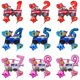 thumbnail image 2 of Juego de globos de dibujos animados de la patrulla canina para niños, juego de globos digitales de 32 pulgadas para fiesta de cumpleaños, Chase, Marshall, Skye, 5 piezas, 2 of 4