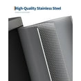thumbnail image 3 of 13 Gal Slim Kitchen Trash Can with Soft Close Lid, Step Pedal, Large Step-on Metal Trash Bin, Stainless Steel, with Inner Bucket & Rear Handle, for Home, Office, Commercial, 50 L, 3 of 9