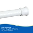 thumbnail image 6 of Kenney® Twist & Fit™ No Tools Rust-Resistant Painted Steel Straight Tension Shower Curtain Rod, 42-72", White, 6 of 10