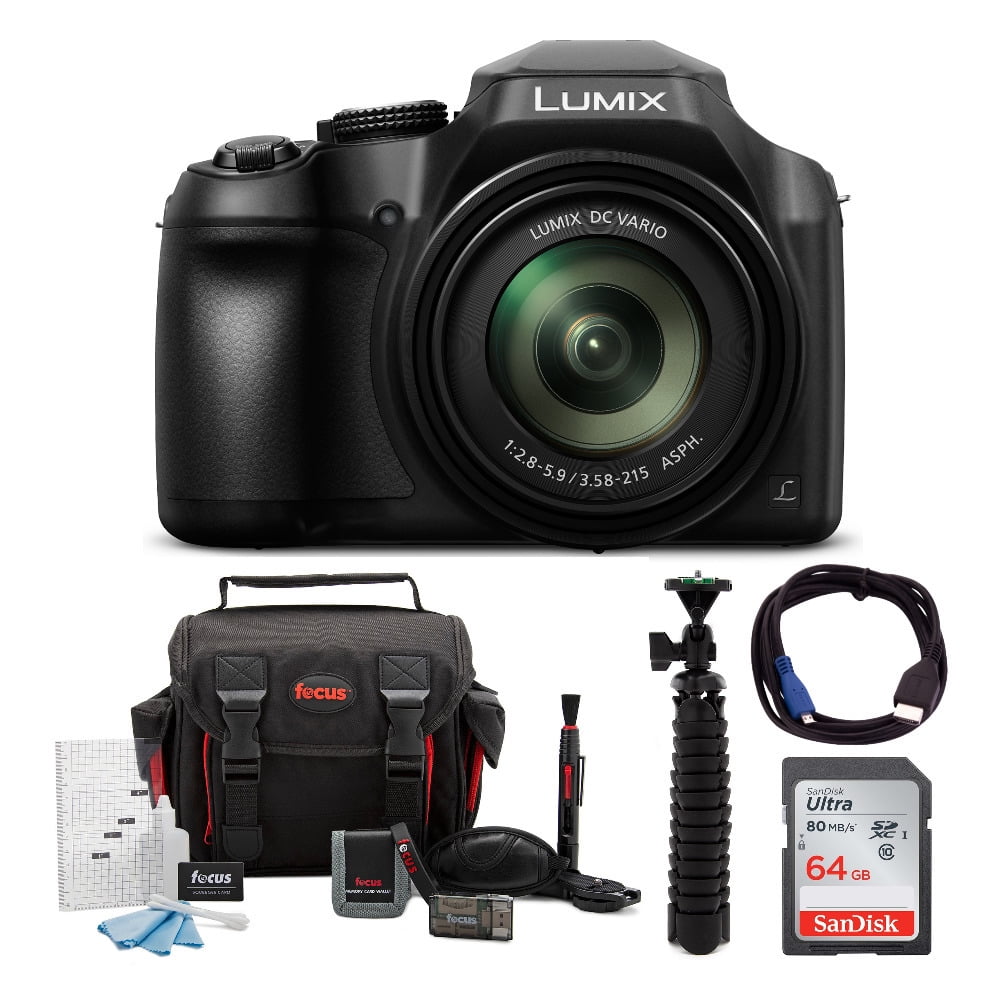 Panasonic LUMIX FZ80 18.1MP Point and Shoot Zoom Camera with 64GB SD