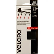 VELCRO Brand Industrial Strength Tape | Indoor & Outdoor Use | Superior Holding Power on Smooth Surfaces | 4ft x 2in Tape | Black