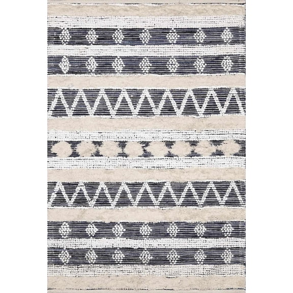 BoutiqueRugs Gaius Farmhouse Area Rug - Light Gray - 27" x 45"
