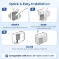thumbnail image 3 of ARCADORA Coffee Machine Water Filter 2 Pack Ca6903 Limescale Prevention For Hd8768 Hd8769 Series Espresso Machine Parts, 3 of 10