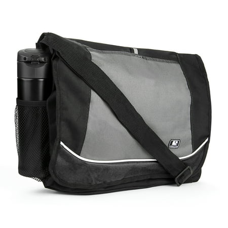 Universal Multi-purpose Canvas Messenger Shoulder Bag fits 15, 15.6, 16 inch Laptops / Notebooks / (Best Messenger Bags For Men)
