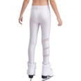 thumbnail image 2 of Aislor Kids Girls Figure Ice Skating Tights Shiny Rhinestones Leggings Yoga Dance Pants White 14, 2 of 7