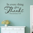 thumbnail image 3 of wallpaper In Everything Wall Decal 1 Thessalonians 5 18 Bible Scripture Religious Wall Decor Quote For Home Wall Art Sticker Sayings, 3 of 10