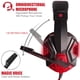 thumbnail image 3 of Auriculares Luminosos Para Juegos Auriculares Estéreo Usb Auriculares Con Cable Con Conector De Audio De 3,5 Mm Y Micrófono Led Auriculares Ajustables Suaves Para Computadora Pc Portátil,Red Muyoka Hogar, 3 of 6