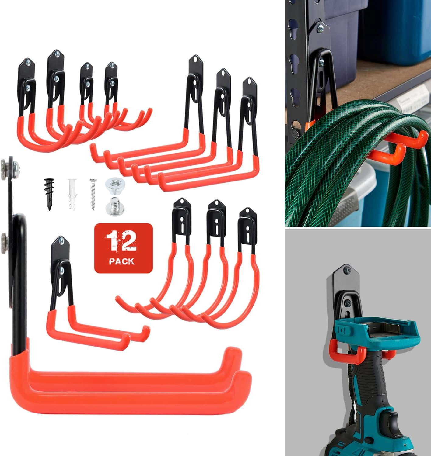 6 Pack Extension Cord Holder Organizer, Heavy Duty Storage Straps - View #8