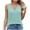Green 01, variant on Women's Cut Out Ring Keyhole Neck Tank Top Summer Trendy Textured Sleeveless Tee Tank Loose Fit Casual Daily Wear Tops Green