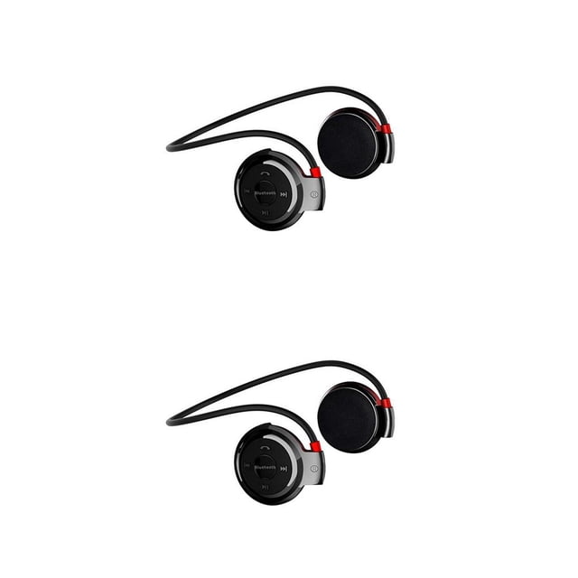 Sidaley Mini503 Bluetooth V4.1 Auricular Deporte Auriculares inalámbricos Cuello colgante Música Estéreo Auriculares inalámbricos negro 2piezas