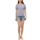 thumbnail image 2 of Blusa de cuadros de cuello cuadrado de manga corta INSPIRE CHIC para mujer XL Negro, 2 of 6