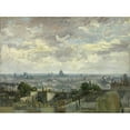 thumbnail image 3 of van Gogh, Vincent 18x14 Black Modern Framed Museum Art Print Titled - View of Paris, 3 of 5