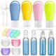 thumbnail image 1 of Makeup storage box, 21pcs travel bottle set, 90ml silicone hand sanitizer empty bottle spray lotion bottle, suitable for travel and business trips, 1 of 5