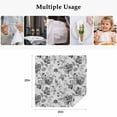 thumbnail image 5 of Vintage Floral Cloth Napkins, Spring Botanical Flowers Leaves Botanical Gray Washable and Reusable Dinner Napkins Set of 6, Table Napkin for Kitchen Party Birthday Wedding Hotel Housewarming 20"x20", 5 of 9