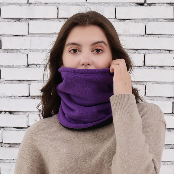 Awdenio Scarfs for Women Lightweight Scarf Shawl, Double Layer Warm Neck Cover Multifunctional Scarf Fleece Sports Windbreak Cap