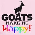 thumbnail image 2 of CafePress - GOATS Make Me Happy Body Suit - Baby Light Bodysuit, Size Newborn - 24 Months, 2 of 4