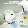 thumbnail image 2 of FanttikRide 12V N7 Ultra Electric Wiggle Car with Pedal, Kids Car, MagicMute™ Motor Swing Car, 2 Speeds, 9 Color Modes, Digital Display, Bluetooth, for Ages 3 and Up, 150 Lbs,  Morandi Green, 2 of 9