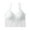 White, variant on BadPiggies 4-Pack Women's Comfy Wirefree Seamless Bra Adjustable Cami Lounge Bra Padded Bralettes Longline Pullover Sleep Bras, L/XL