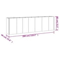 thumbnail image 2 of vidaXL Garden Raised Bed 110.2"x15.7"x31.5" Corten Steel, 2 of 7