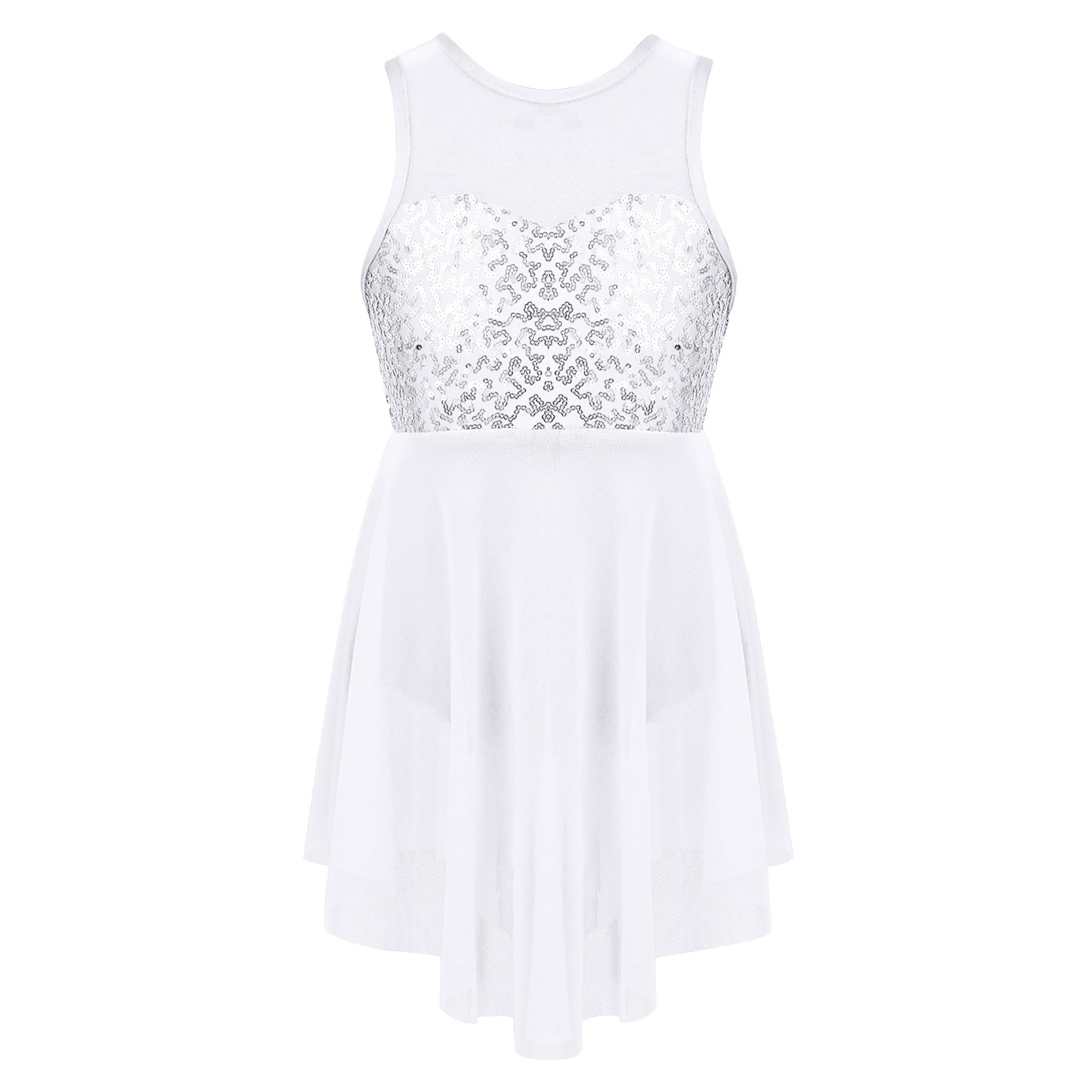 Robe De Patinage Artistique Pour Filles, Justaucorps De Danse De Ballet