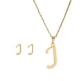 thumbnail image 1 of Jewelry On Clearance Fashion Women Gift 26 English Letter Name Chain Pendant Necklaces Earring Set Je Gold, 1 of 1
