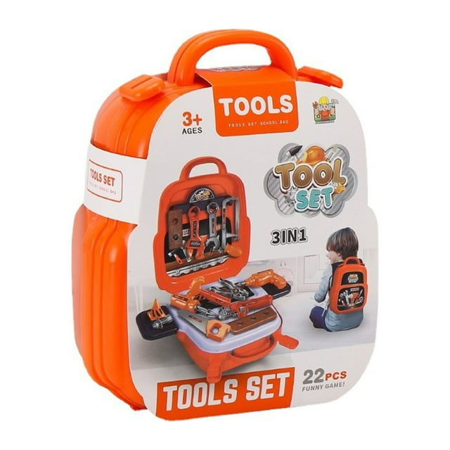Pretend Play Toys Children Simulation Kitchen Maintenance Tools Multi-functional Intellectual Backpack Toy