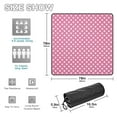 thumbnail image 3 of Polka Dots Pink Picnic Blanket Waterproof Beach Blankets Sandproof Large Mat with Storage Bag Camping Grass Travel Hiking Park 78"x78", 3 of 6
