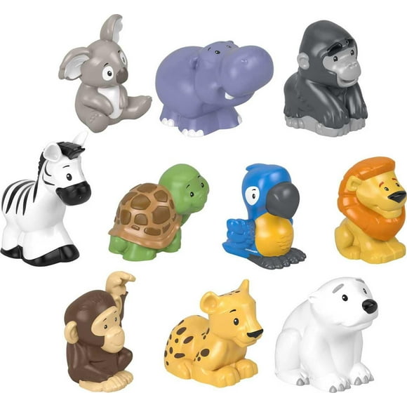 Fisher-Price Little People 10-Piece Animal Pack Figure Set for Toddler Pretend Play