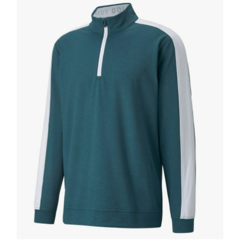 PUMA Mens Cloudspun T7 1/4 Zip - 59912902 - Navy Blazer Heather