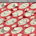 thumbnail image 5 of Retro Dog Crate Cover, Big and Small Polka Dots Pattern Symmetrical Geometric Tile Design Vintage, Easy to Use Pet Kennel Cover for Dogs, 35" x 23" x 27", Cream and Dark Coral, by Ambesonne, 5 of 6