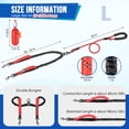 thumbnail image 3 of AUTOWT Double Dog Leash No Tangle - 360° Swivel Reflective Splitter Lead for 2 Large Dogs (25-150lbs), 3 of 8