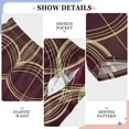 thumbnail image 6 of FORMRS Boys Pajama Pants with Pockets Size 6-8Y Kids Lounge Sleep Bottoms, Gold Abstract Pattern, 6 of 8