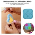 thumbnail image 3 of CIMAXIC Moule Rond en Silicone Résine Époxy pour Fournitures de Fabrication de Bijoux, 3.94"X3.94"X0.39 Pouces, 3 of 5
