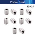 thumbnail image 4 of HUGFEGWE Round Connector Nuts M4 X 0.7 -Pitch 10mm Length Threaded Sleeve Rod Coupling Nut for Connect Two Threaded Shafts 10PCS CJB91-25811, 4 of 8