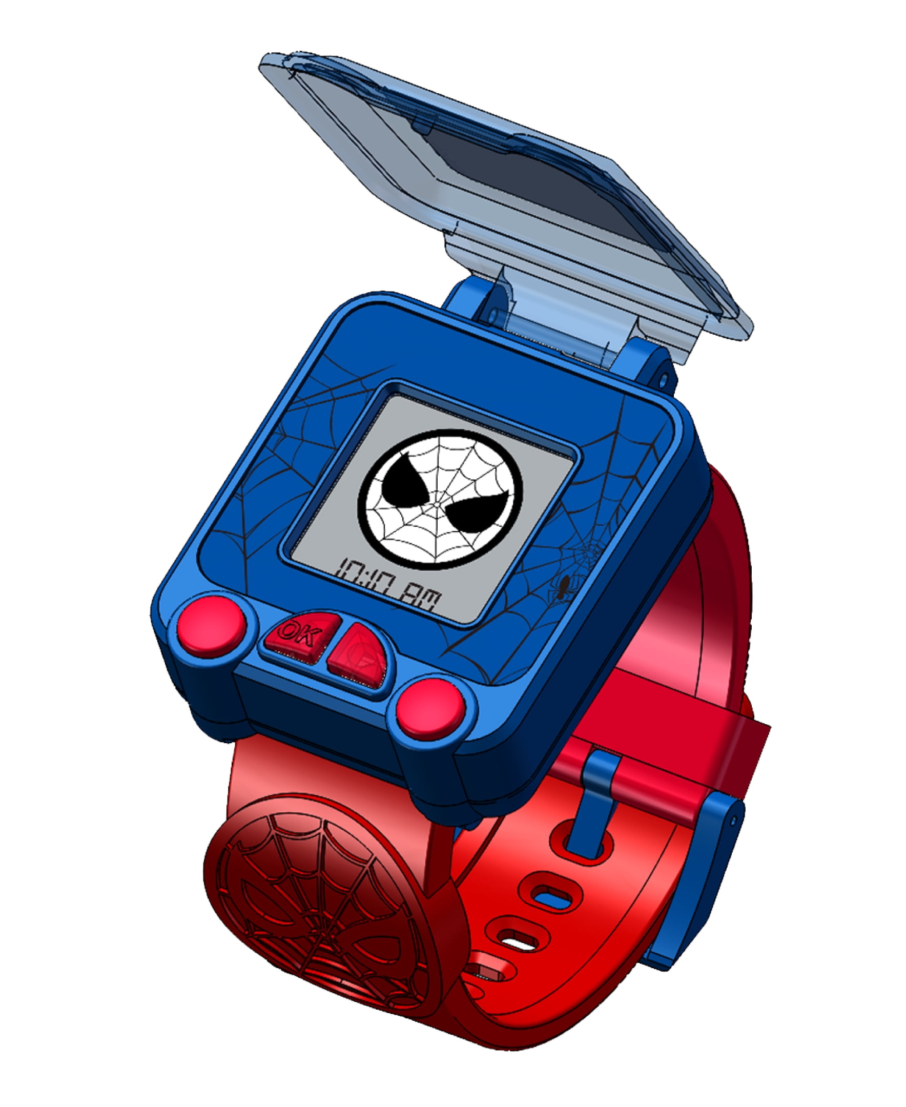 Marvel Spider-Man Unisex Children's Educational Learning Watch in Red and Blue in One Size - SPD4753WMC