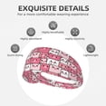 thumbnail image 3 of Square Cute Pig Pink Headbands for Women Men, Workout Elastic Sweat Band for Yoga Running Cycling Gym Exercise Non Slip Head Bands for Women's Hair, 3 of 5