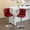 Burgundy, variant on GAKMCIL Swivel Velvet Upholstered Barstools with 25-33in Adjustatble Seat Height, 360°Swivel, Footrest, Chrome base, Comfy Tufted Backs, 300lbs Load for Home Pub, Kitchen Island (Set of 2, Purple)